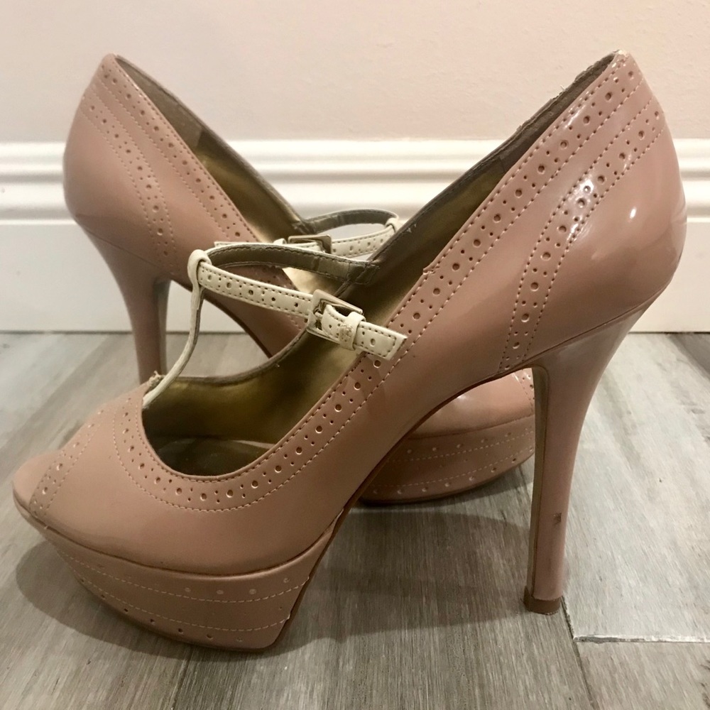 Guess Melesse Peep Toe Pumps Heels